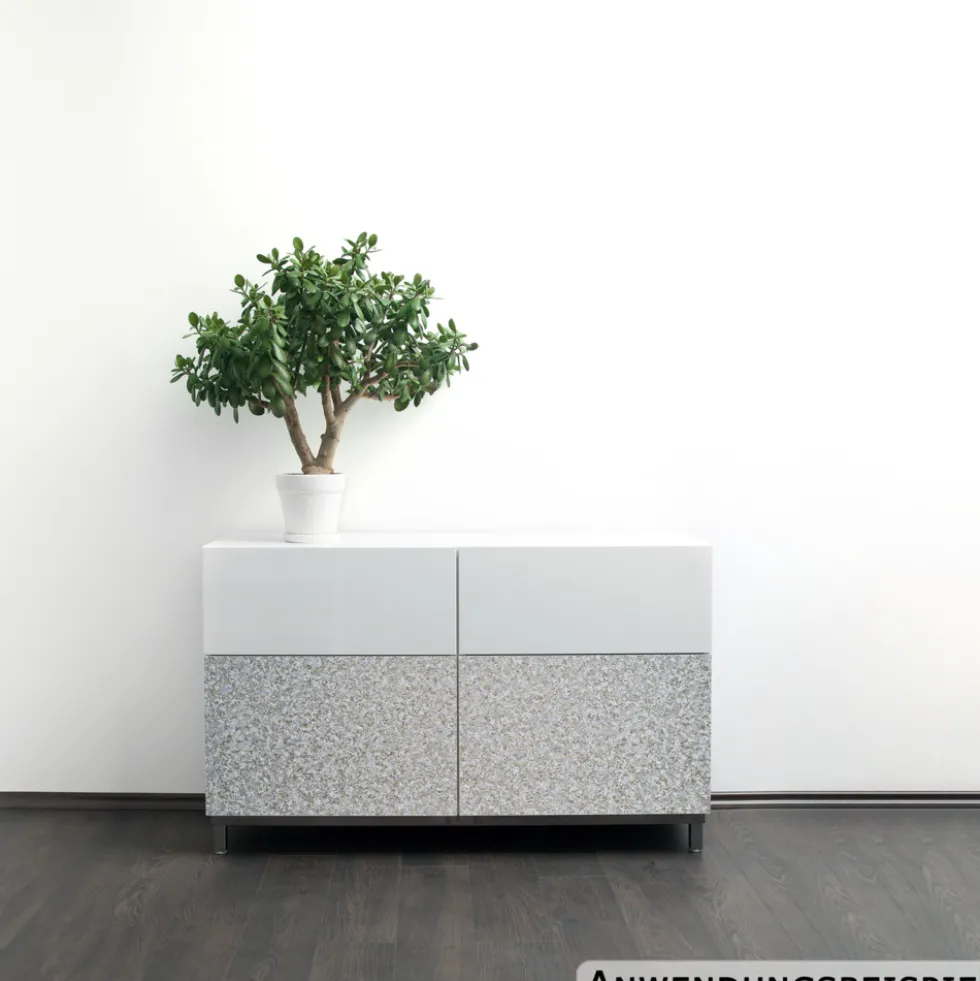 Klebefolie 200x45cm Stein Granit hellgrau Dekofolie Selbstklebefolie Möbelfolie