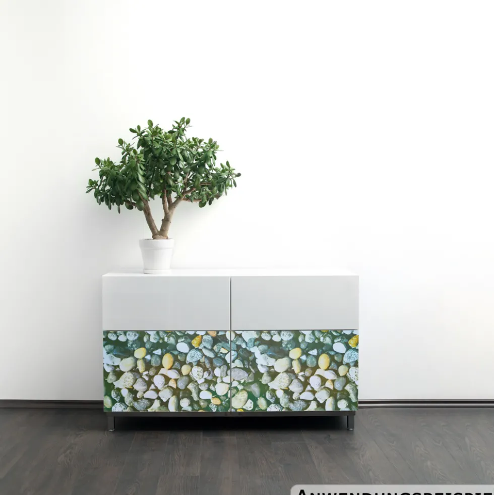 Klebefolie 200x45cm Stein Kies Steine Dekofolie Selbstklebefolie Möbelfolie