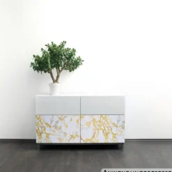 Klebefolie 200x45cm Stein Marmor gelb Dekofolie Selbstklebefolie Möbelfolie
