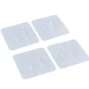 Klebehakenset 2 Paar transparent 55 x 55 mm