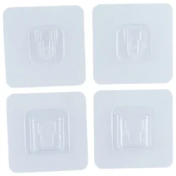 Klebehakenset 2 Paar transparent 55 x 55 mm