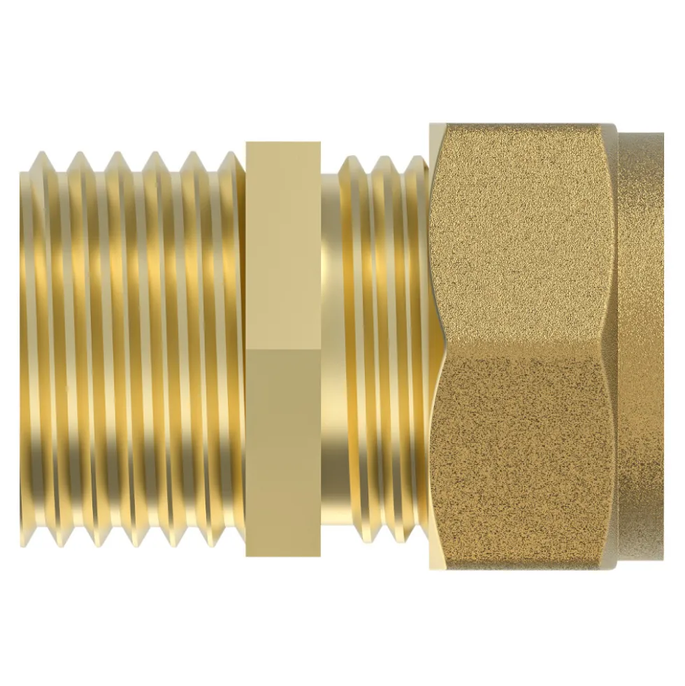 Klemmfitting 15mm 1/2"AG Übergangsstück Messing Verbindungsstück