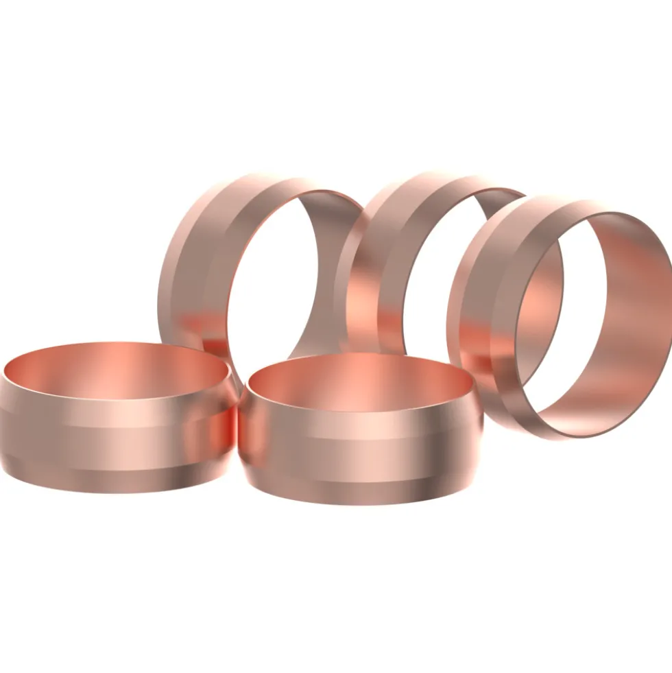 Klemmring Messing 15 mm 5 Stück für Conex Klemmfitting
