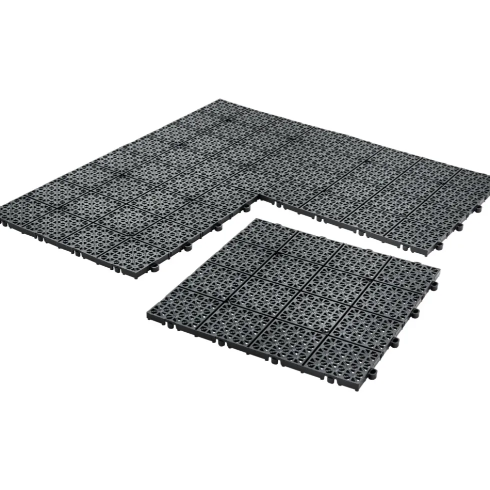 Klick-Bodenfliesen-Set 11 Stück 30 x 30 x 1 cm Kunststoff