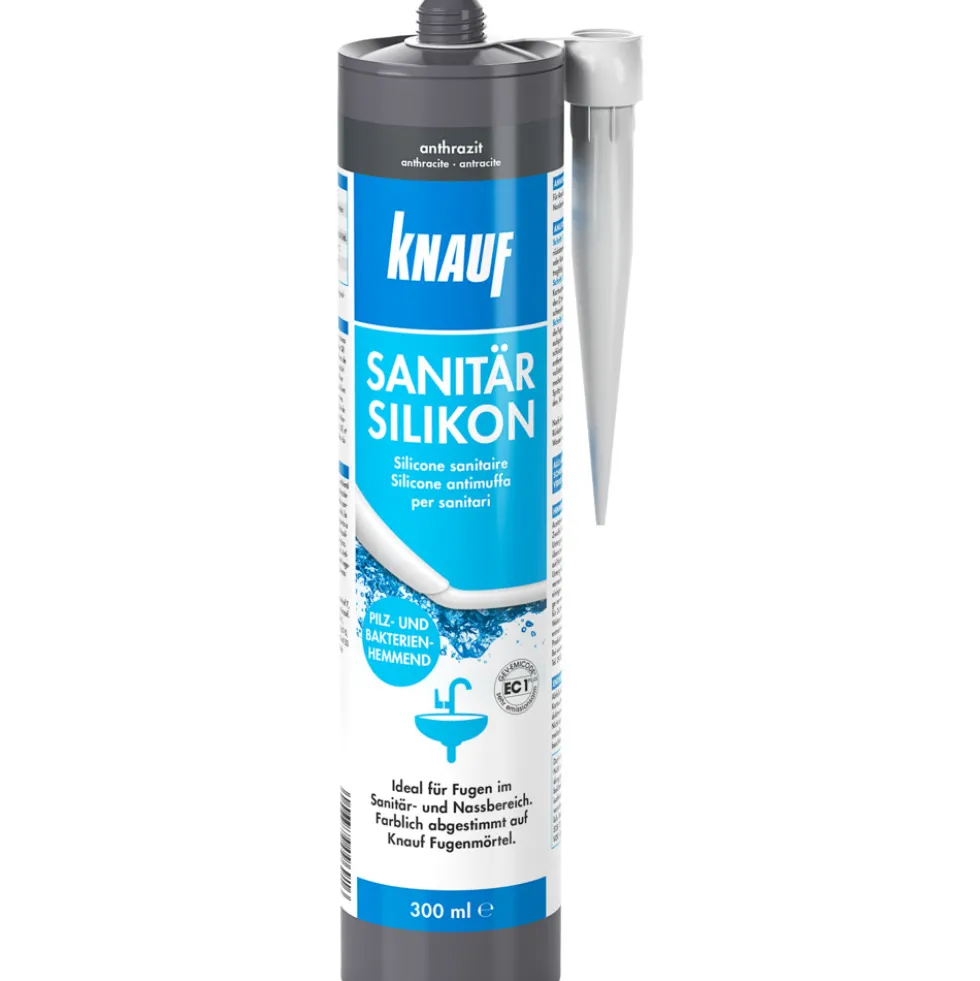 Knauf Sanitär-Silikon 300 ml anthrazit