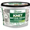 Knet-Beton weiß 2,5 kg pulverförmig im Eimer für innen und außen