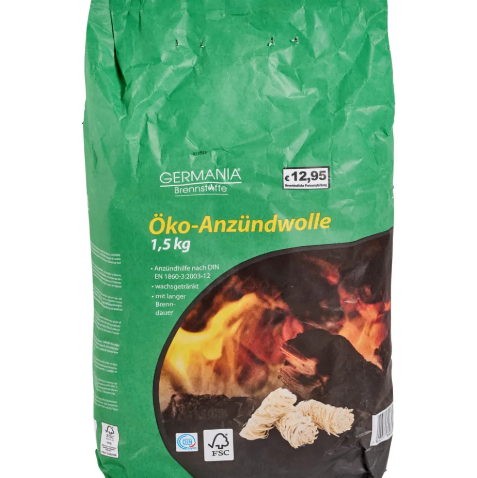Öko-Anzündwolle 1,5 kg Feueranzünder