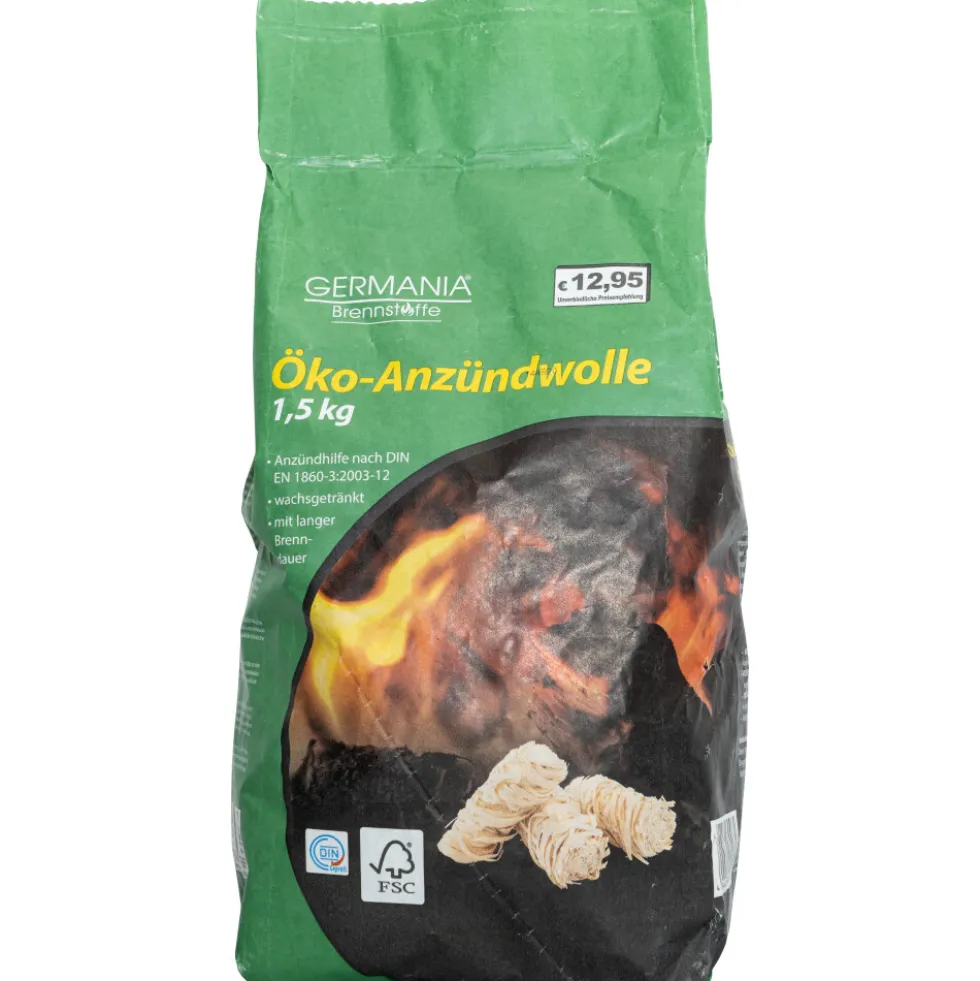 Öko-Anzündwolle 1,5 kg Feueranzünder