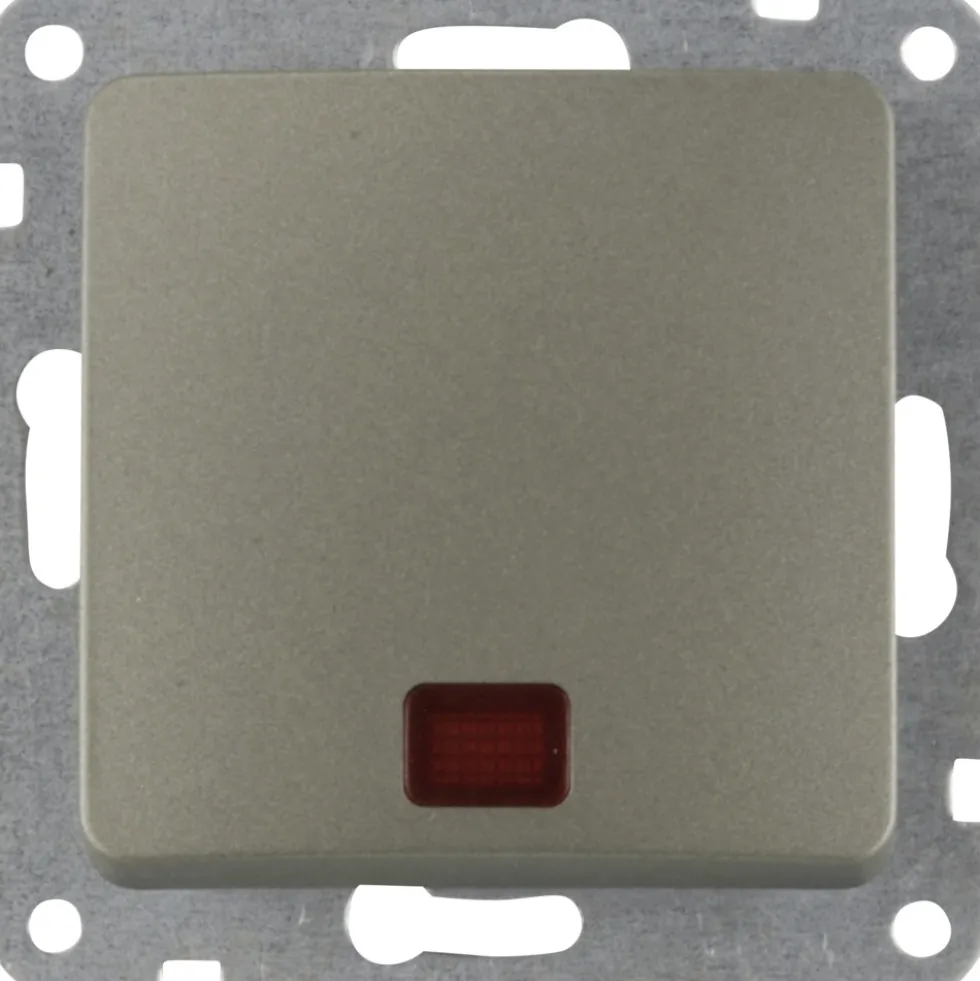Kontroll-Wechselschalter Monaco platinfarben, UP, IP20