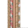 Kraftpapier Geschenkpapier Premium mit Weihnachtsmotiv 200 x 70cm