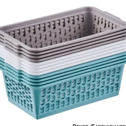 Körbchen 4er-Set klein 25,5 x 15 x 10,5 cm, sortiert