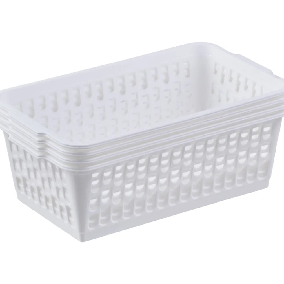 Körbchen 4er-Set klein 25,5 x 15 x 10,5 cm, sortiert