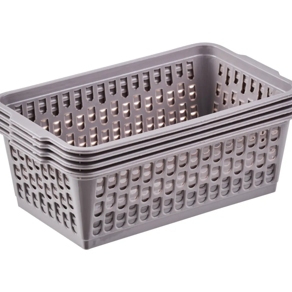 Körbchen 4er-Set klein 25,5 x 15 x 10,5 cm, sortiert