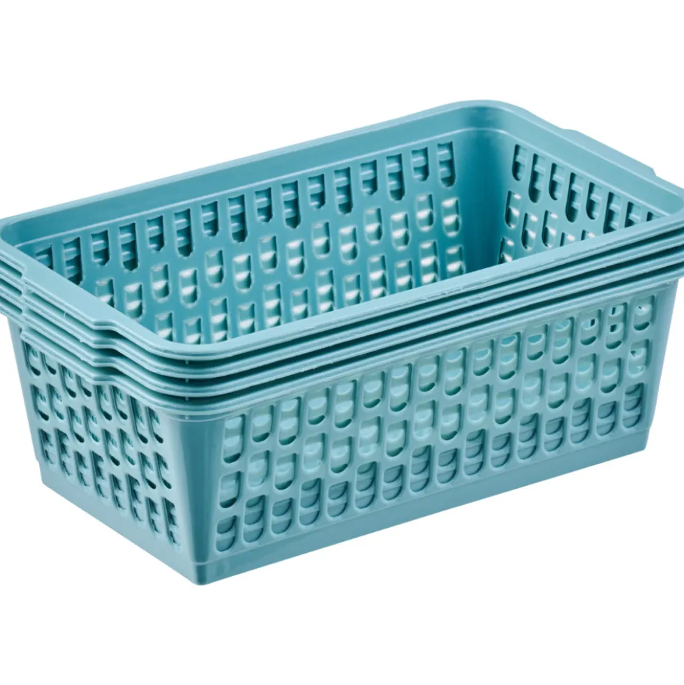 Körbchen 4er-Set klein 25,5 x 15 x 10,5 cm, sortiert