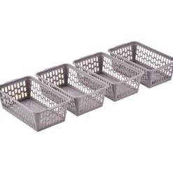 Körbchen 4er-Set klein 25,5 x 15 x 10,5 cm, sortiert