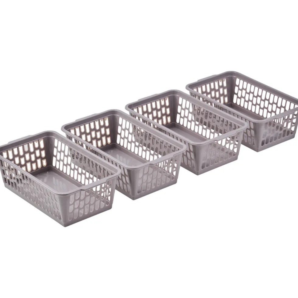 Körbchen 4er-Set klein 25,5 x 15 x 10,5 cm, sortiert
