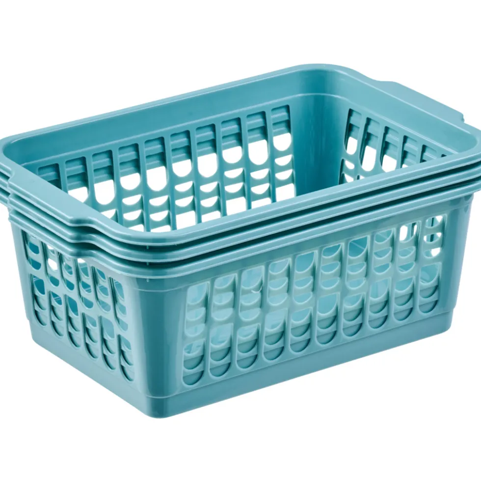 Körbchen 3er-Set mittel 30 x 20 x 13 cm, sortiert