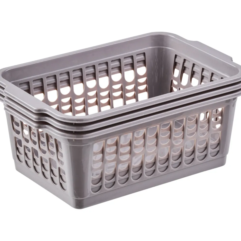 Körbchen 3er-Set mittel 30 x 20 x 13 cm, sortiert