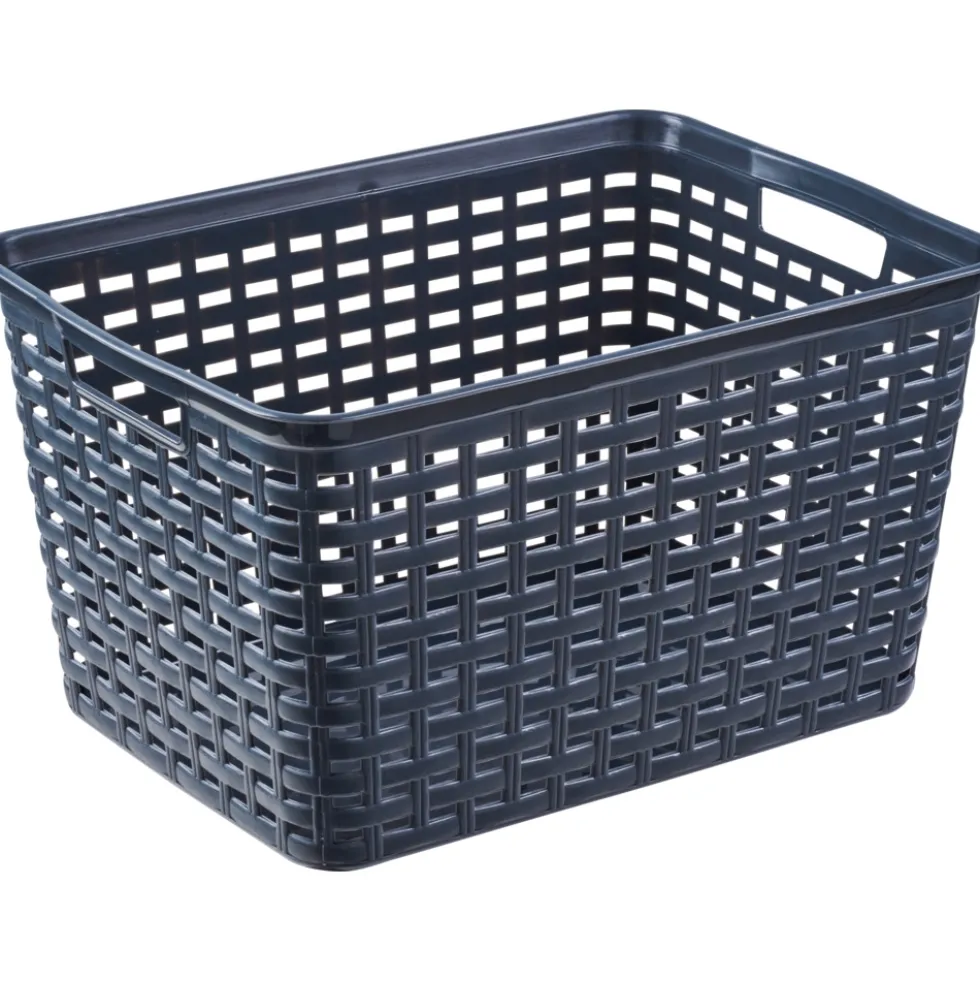 Körbchen groß Rattan-Optik 39 x 29 x 22 cm, sortiert
