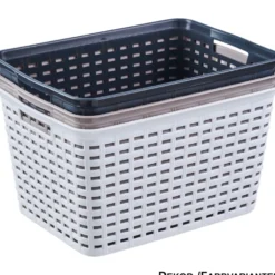 Körbchen groß Rattan-Optik 39 x 29 x 22 cm, sortiert