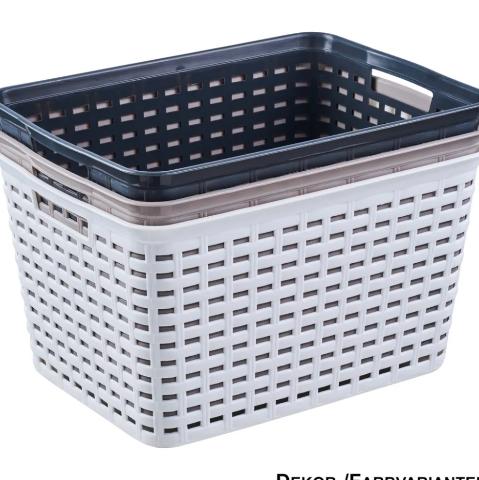 Körbchen groß Rattan-Optik 39 x 29 x 22 cm, sortiert