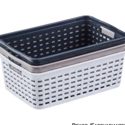 Körbchen klein Rattan-Optik 24 x 19 x 10 cm, sortiert