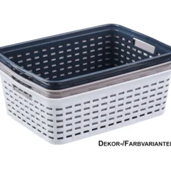 Körbchen mittel Rattan-Optik 39 x 29 x 13 cm, sortiert