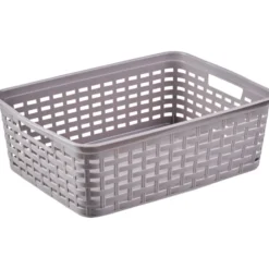 Körbchen mittel Rattan-Optik 39 x 29 x 13 cm, sortiert