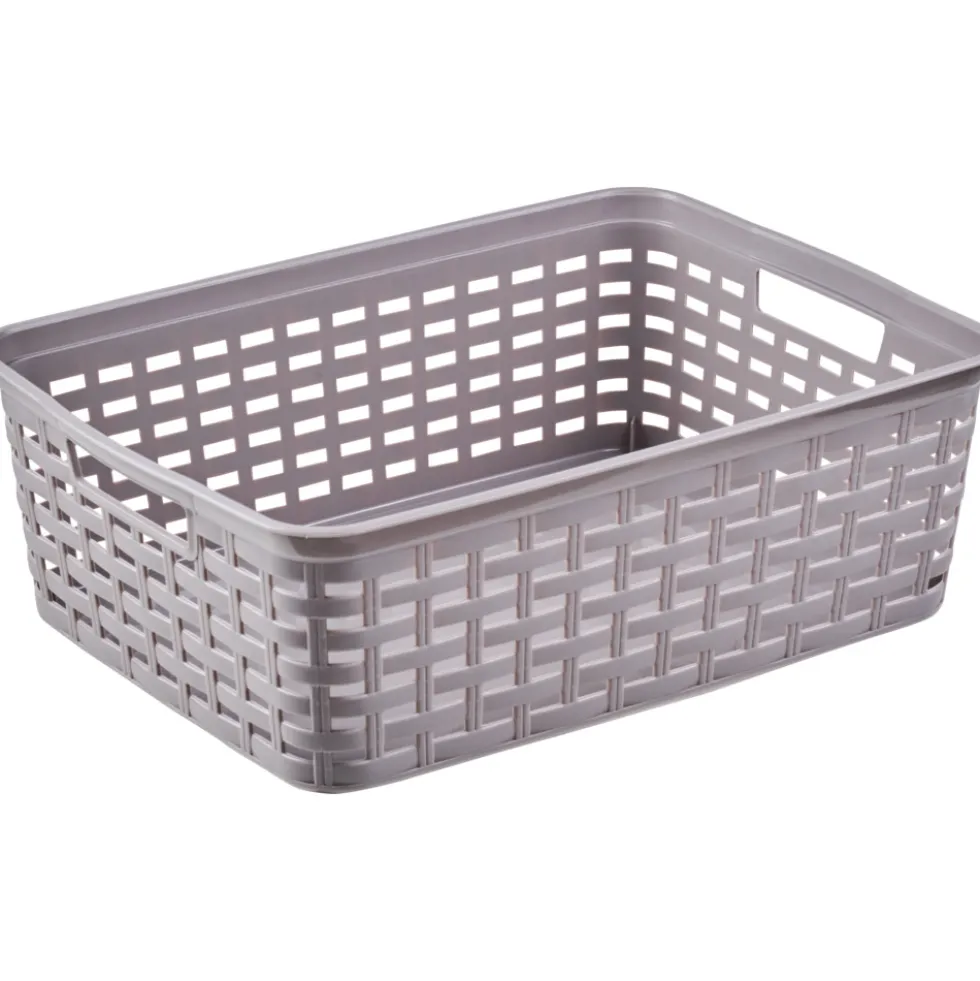 Körbchen mittel Rattan-Optik 39 x 29 x 13 cm, sortiert