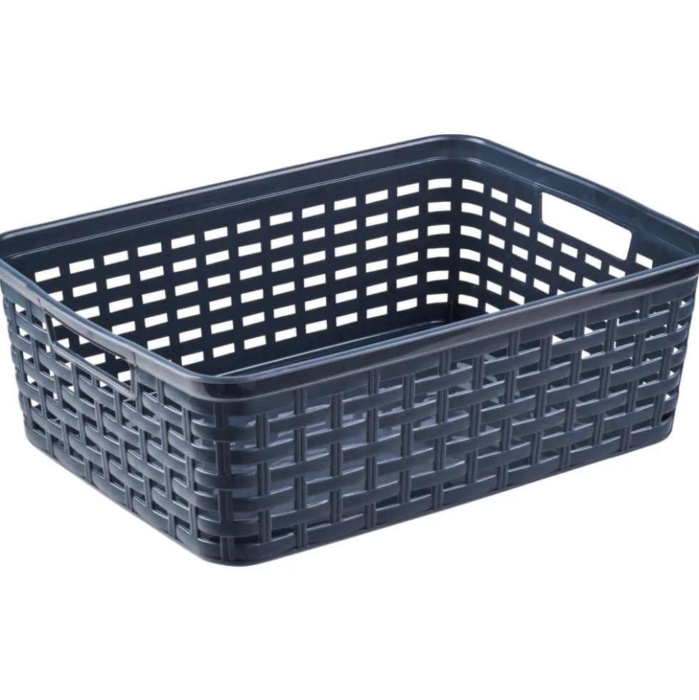 Körbchen mittel Rattan-Optik 39 x 29 x 13 cm, sortiert