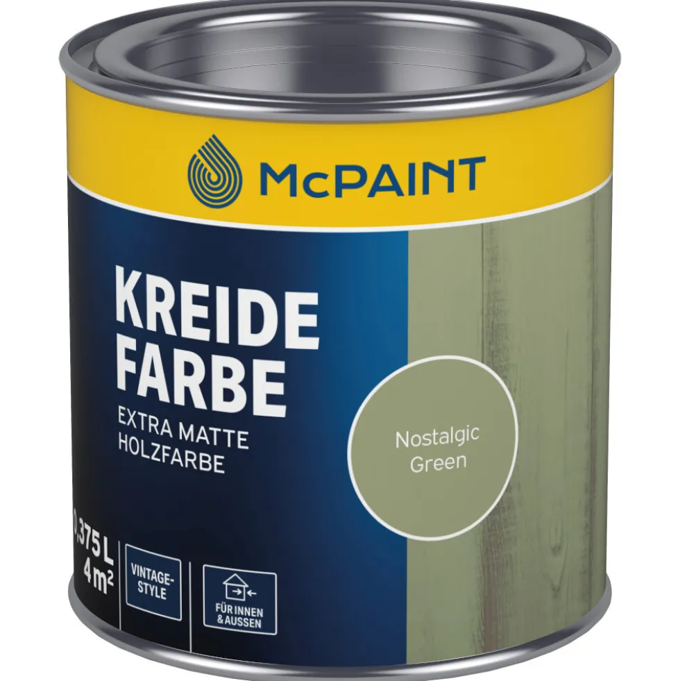 Kreidefarbe Nostalgic Green 375 ml, Holzfarbe für Innen & Außen