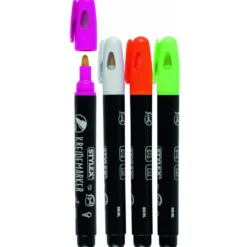 Kreidemarker 4 Stück, Strichstärke 1-3 mm