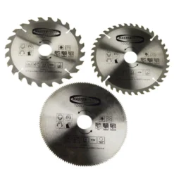 Kreissägeblatt-Set Ø 185 mm 3-teilig