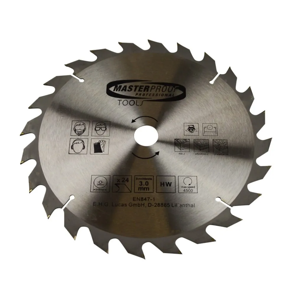 Kreissägeblatt 315 x 1,8 mm mit 24 Zähne für Holz