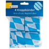 Kreppbänder Bayrisch Blau 4 Stück