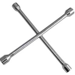 Kreuzschlüssel aus Stahl, silber