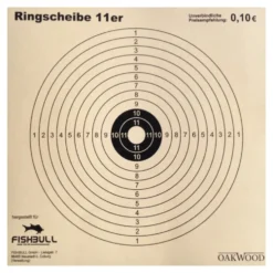 Kugelfang-Zielscheiben 14 x 14 cm 11er Ring 50 Stück