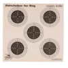 Kugelfang-Zielscheiben 14 x 14 cm 5er Ring 50 Stück