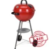 Kugelgrill fahrbar Edelstahl rot - B-Ware