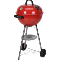 Kugelgrill fahrbar Edelstahl rot - B-Ware
