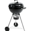 Kugelgrill fahrbar Schwarz 58 x 50 x 96 cm
