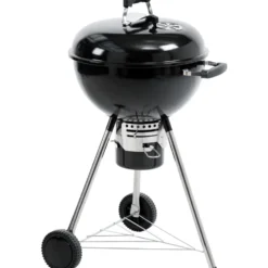 Kugelgrill fahrbar Schwarz 58 x 50 x 96 cm