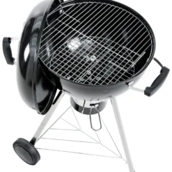 Kugelgrill fahrbar Schwarz 58 x 50 x 96 cm