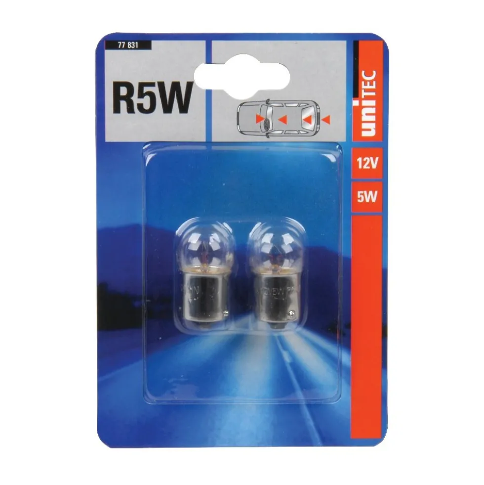 Kugellampe R5W, 2 Stück, 12V, 5W
