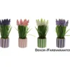 Kunstblume Lavendel im Topf, 4-fach sortiert