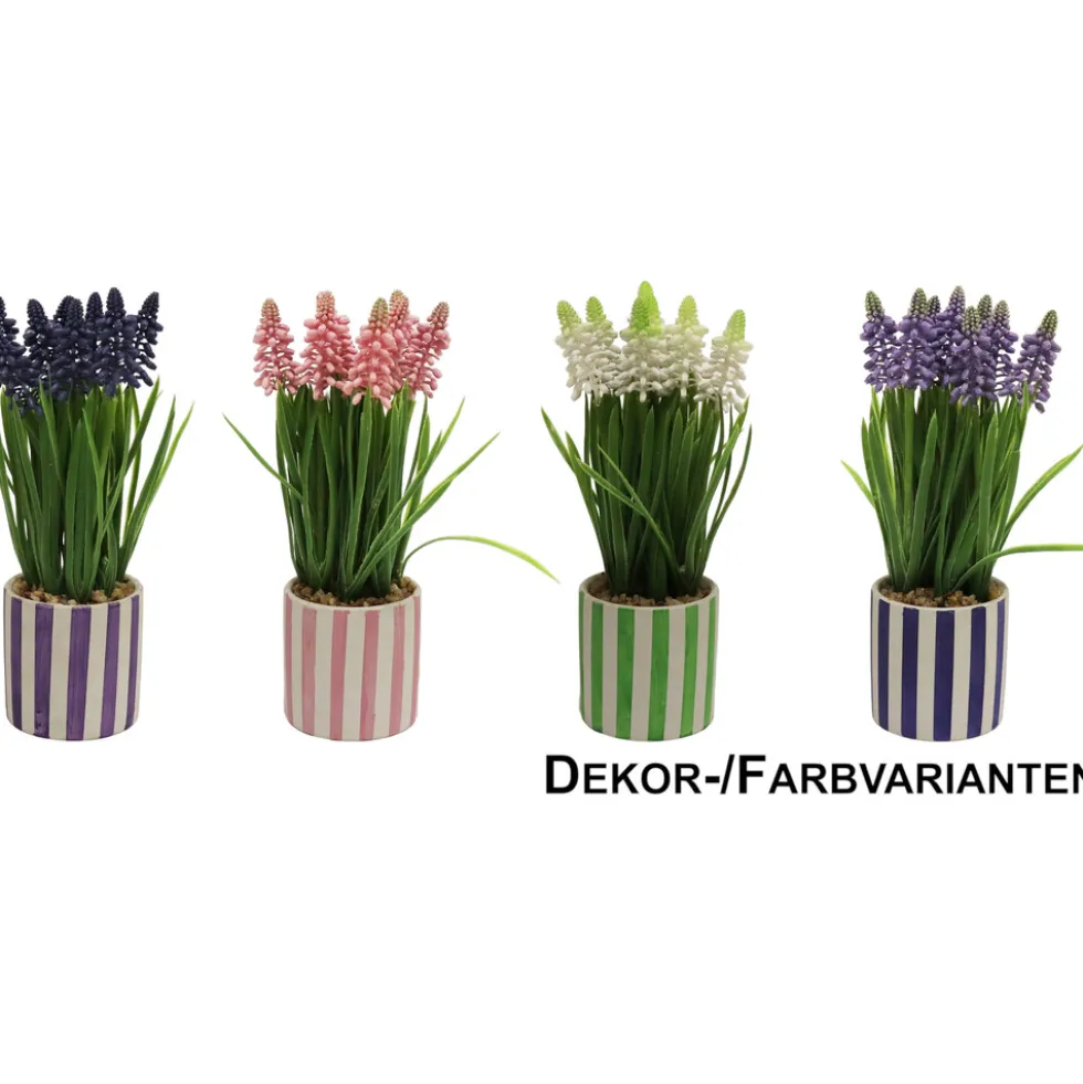 Kunstblume Lavendel im Topf, 4-fach sortiert