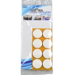 Kunststoffgleiter-Set 8 Stück Ø 24 mm in Weiß