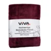 Kuscheldecke Flanell 150 x 200 cm aus Polyester in Bordeaux