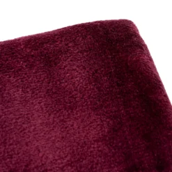 Kuscheldecke Flanell 150 x 200 cm aus Polyester in Bordeaux