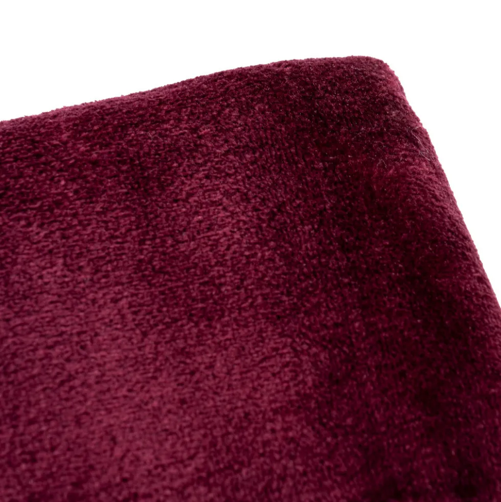 Kuscheldecke Flanell 150 x 200 cm aus Polyester in Bordeaux